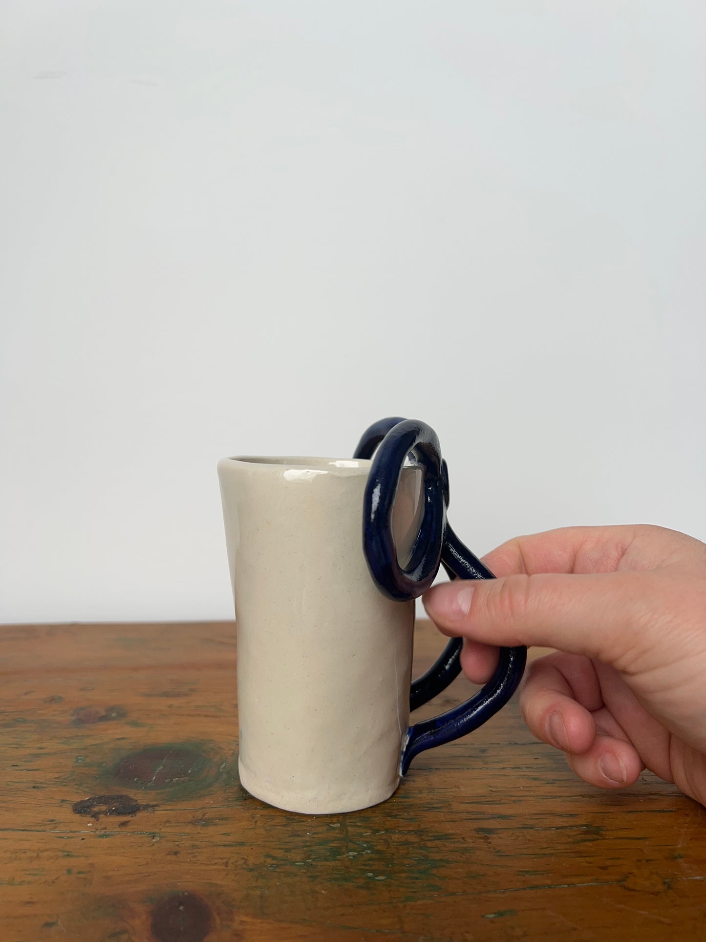 Navy Blue Bow Mug