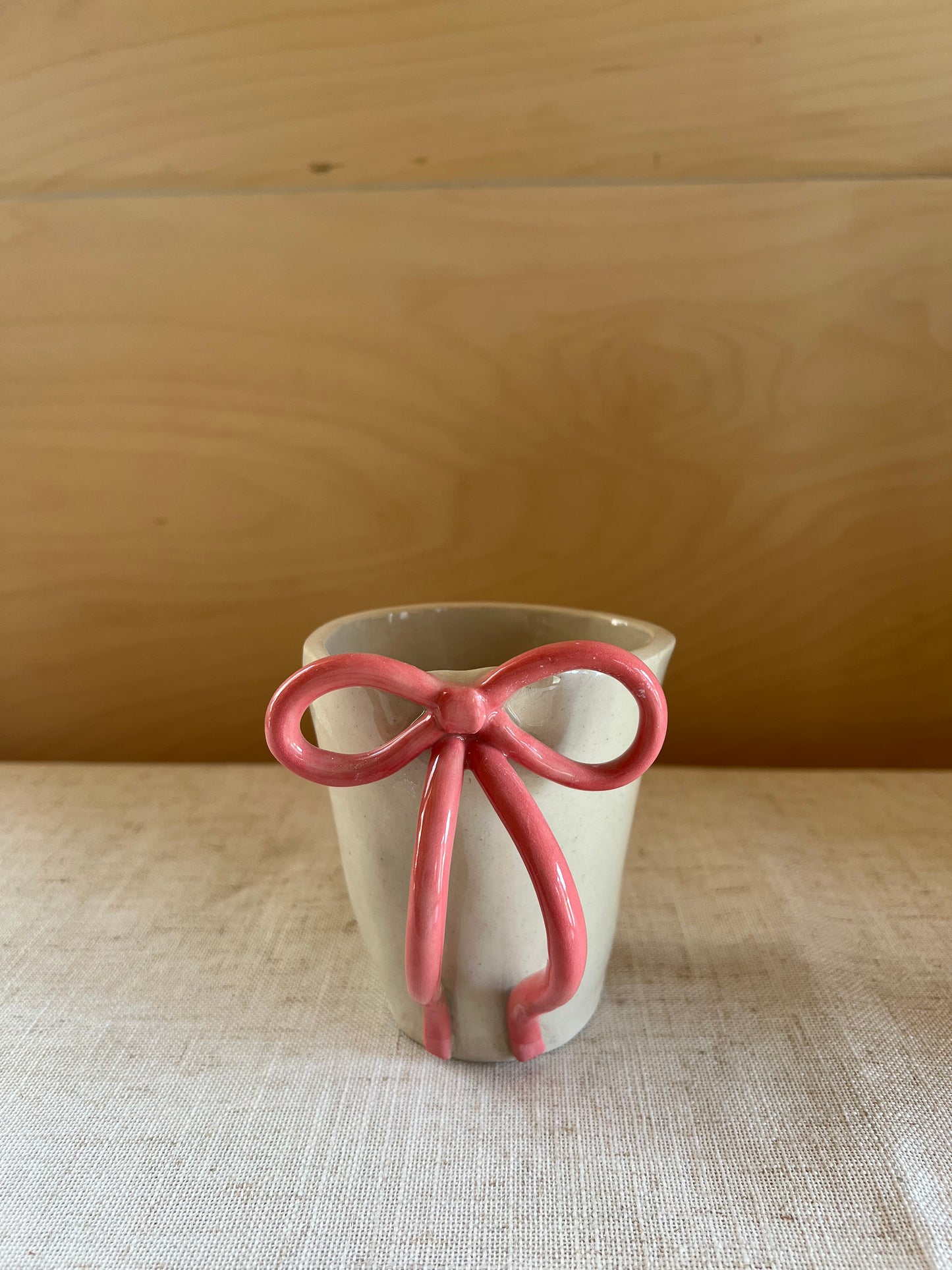 Hot Pink Bow Mug