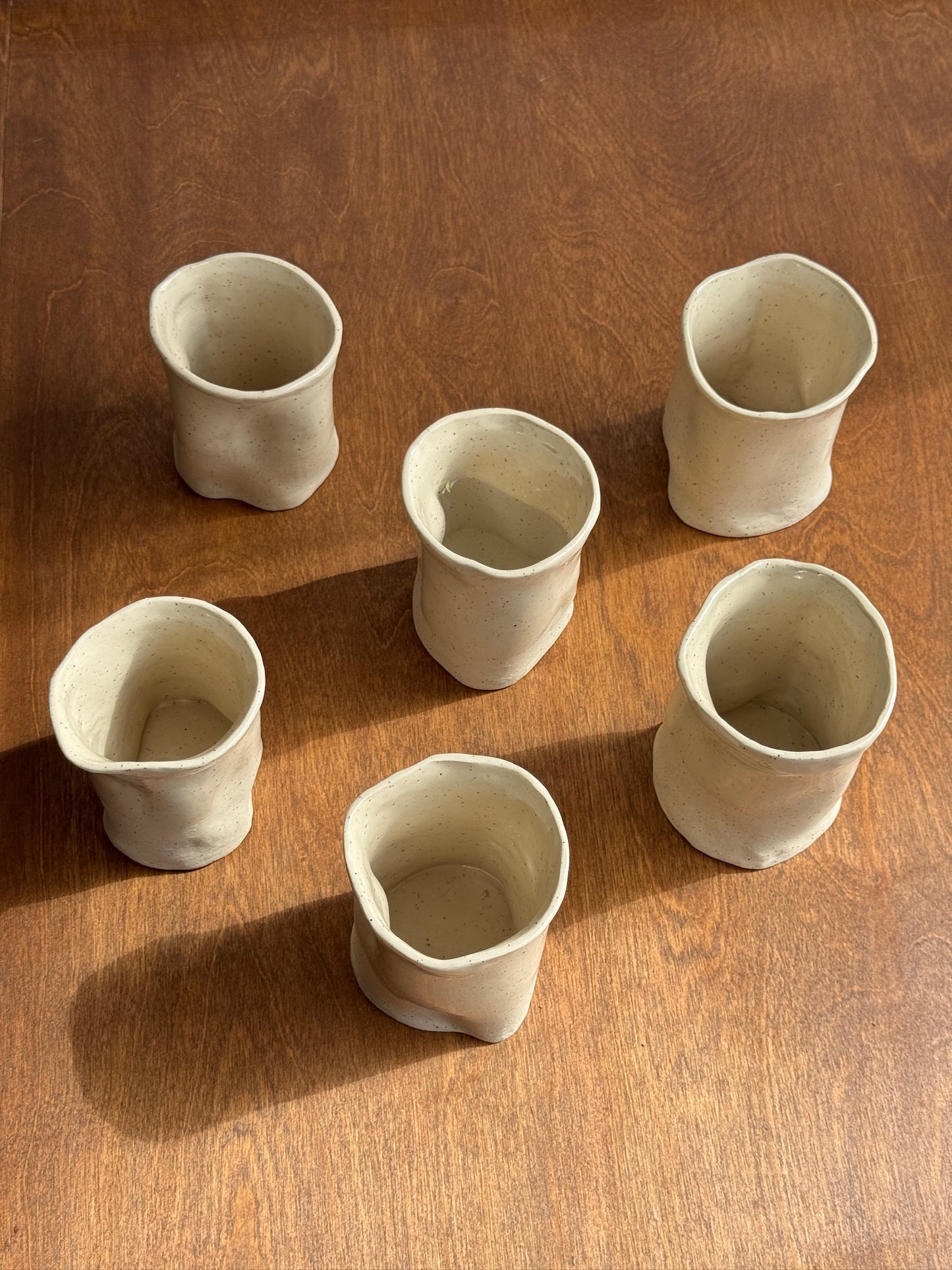 Set of Wrinkle Cups x 6