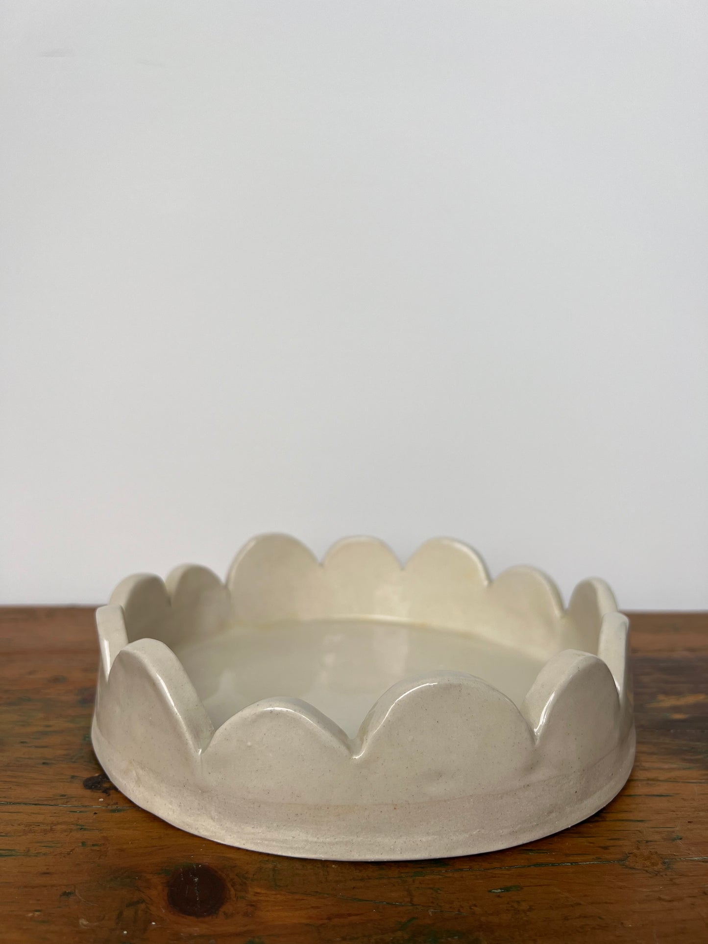 Small Scalloped Serving Dish