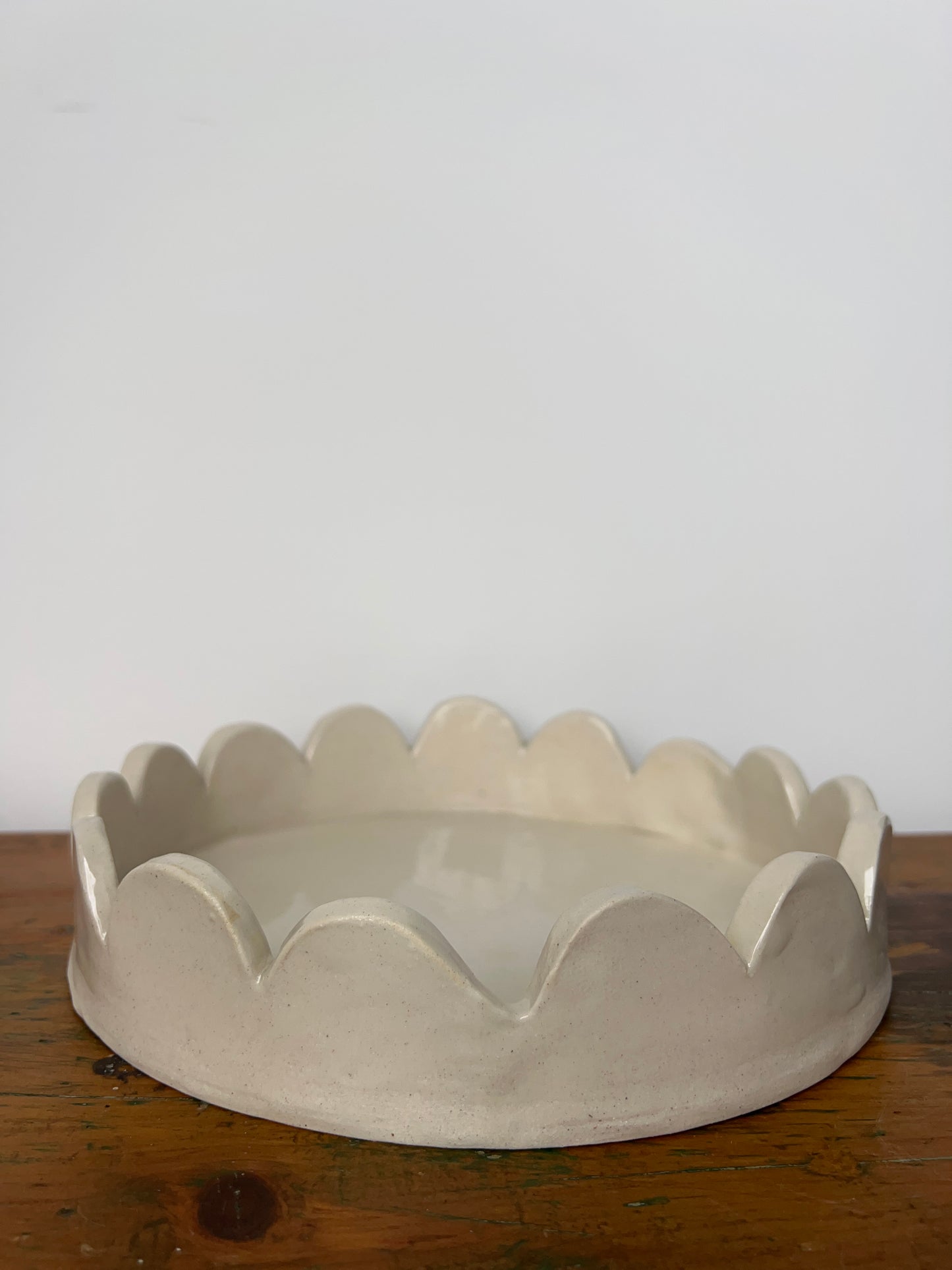 Large Scalloped Serving Dish