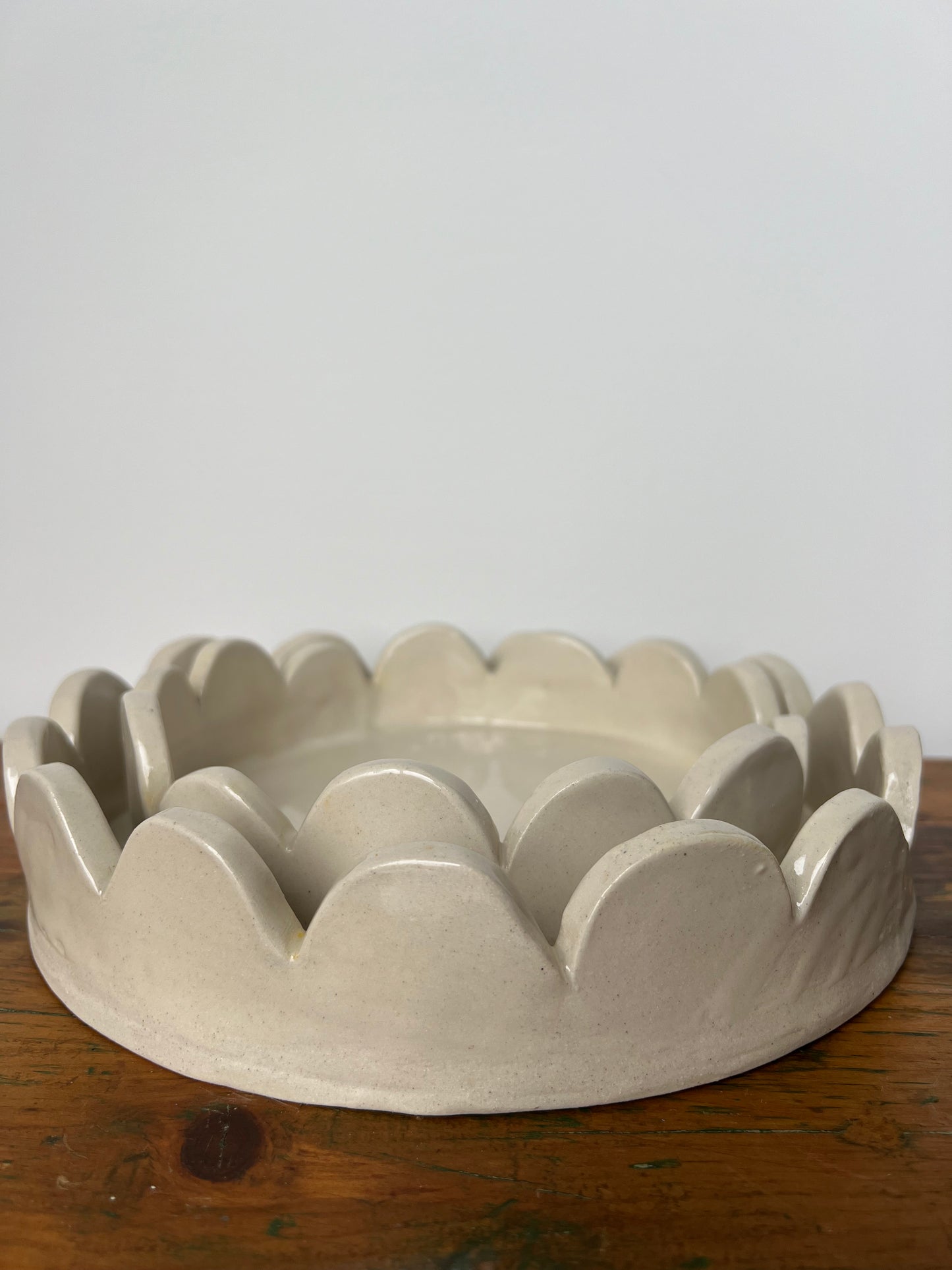 Small Scalloped Serving Dish