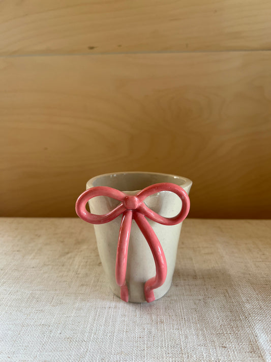 Hot Pink Bow Mug