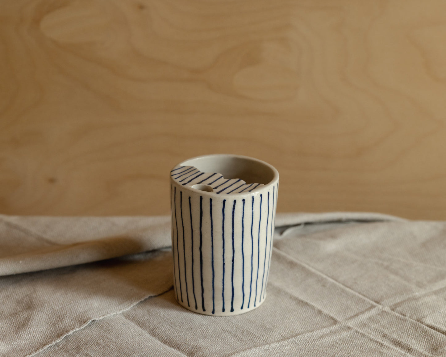 Blue Stripe Sippy Cup